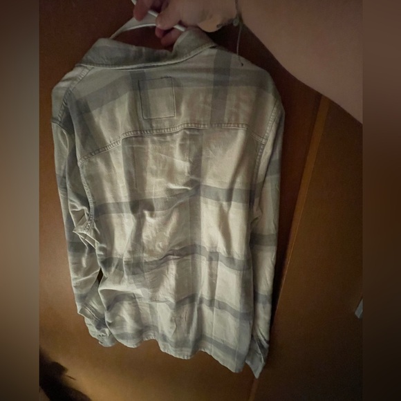 Hollister grey plaid flannel - Picture 3 of 3